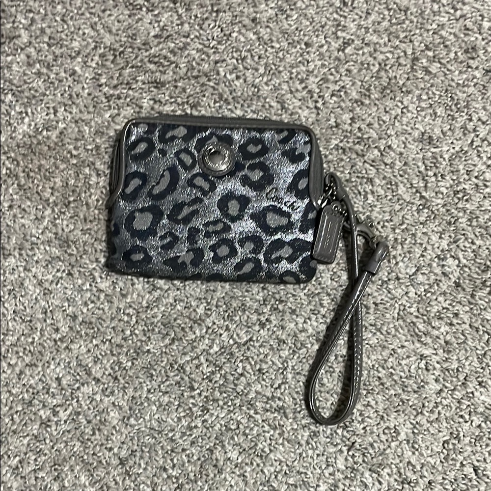 Coach Leopard Print Wristlet
